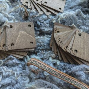 Wooden Weaving Tablets Card Weaving Tools – Ideal for Reenactment & Historical Craft - Pack of 10. 2mm Birch