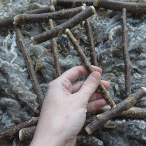 Handcrafted Rustic Niddy Noddy Historical Wild Wooden Tool Wool Spinning Viking Saxon Medieval Iron Age Reenactment Living History Thread