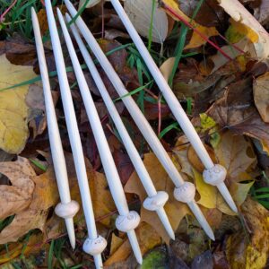 Historical SPINDLE Reenactment Living History Larp Iron Age Viking Saxon Early Medieval Bottom Whorl Fired Clay Wood Distaff Spinning Wool